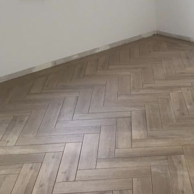 keramik-pakett Trockenbau und Fertigparkett